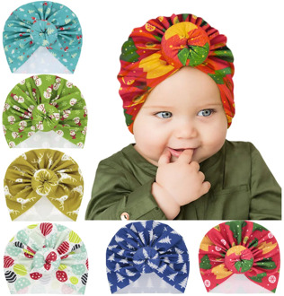 New 1PCS Round Ball Hedging Hat Newborn Infant Toddler Caps Turban Baby Girls Beanie Christmas Gifts Headwear Photo Props