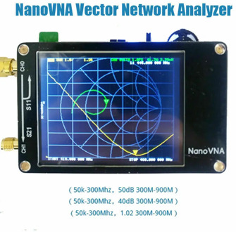 New 2.8 inch LCD Display NanoVNA VNA HF VHF UHF UV Vector Network Analyzer Antenna Analyzer + Battery