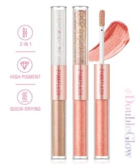 New 2 in 1 All Glow Liquid Eyeshadow-2 colours #5 Starry Pearl