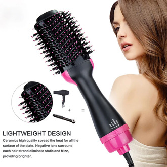 New 2 IN 1 One Step Hair Dryer Hot Air Brush Hair Straightener Comb Curling Brush Hair Styling Tools Hair Dryer Brush