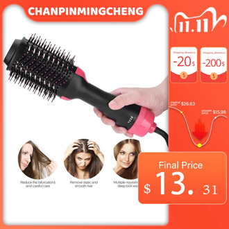 New 2 IN 1 One Step Hair Dryer Hot Air Brush Hair Straightener Comb Curling Brush Hair Styling Tools Hair Dryer Brush