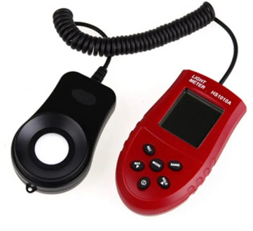 New 200,000 Lux Automatic HS1010A LCD Digital Split Light Luxmeter Tester Illumination Hand-Held Light Luminometer