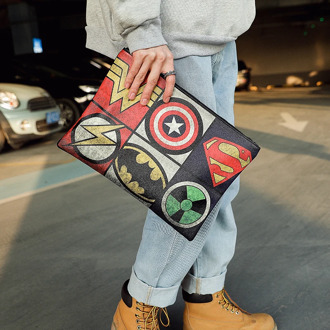 New 2020 Men's rivets handbag Cartoon prints clutch Bag street leisure shoulder bag women-bag Free Shipping