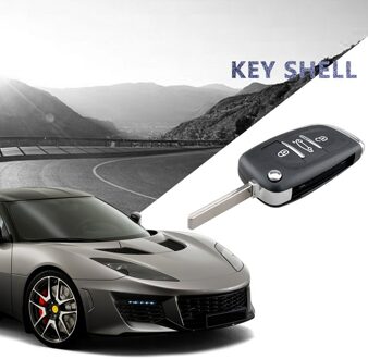 New 3 Knoppen Flip Gewijzigd Autosleutel Shell Voor Peugeot 406 407 408 308 307 207 Fob Afstandsbediening Ce0536 heeft Slots En Stoelen