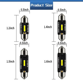 New 31mm 36mm 39mm 41mm Super Bright CSP LED Bulb C5W C10W Canbus No Error Car Interior Reading Dome Light Auto Door Lamp TSLM1