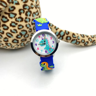 New 3D Crystal Cartoon Cute Little Dinosaur for Boys and Girls Baby Kids Watches Fashion Quartz Luminous Watch Birthday Gifts