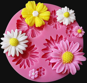 New 3D Flower Silicone Molds Fondant Craft Cake Candy Chocolate Sugarcraft Ice Pastry Baking Tool Mould Soap Mold Cake Decorator