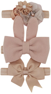 New 3pcs/lot Kids Baby Girls Floral Headband Chiffon Ribbon Bowknot Hair Accessories Hairband Set Elastic Children Kids Headwear