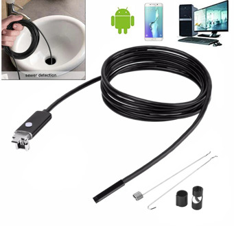 New 5.5mm 7/8mm 1M 2M 5M 10M USB Cable Waterproof 6LED Android Endoscope 1/9 CMOS Mini USB Endoscope Inspection Camera Borescope