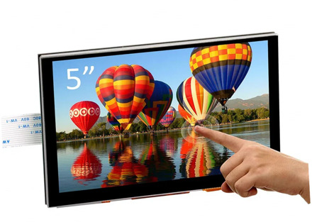 New 5 inch 7 inch TFT LCD Display Capacitive Touch Screen DSI Connector 800x480 For Raspberry Pi 4 Pi 3 B+