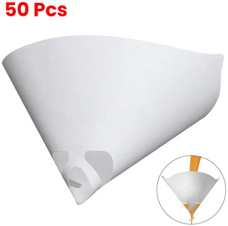New 50Pcs Fine Paint Paper Strainers 190 micron Sieve Filter Nylon Mesh Net Funnel