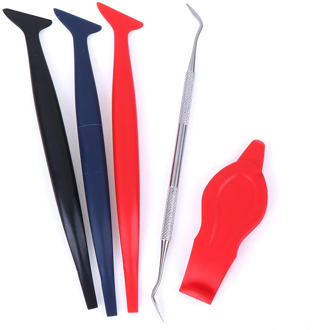 New 5pcs Car Stickers Hardness Wrap Vinyl Tools exterior accessories Micro Squeegee Scraper car Micro Gasket Squeegee