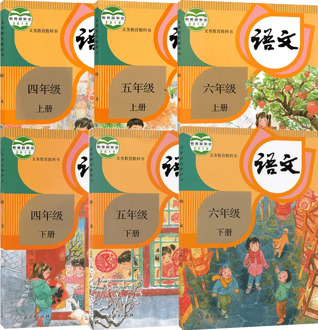 New 6 Books China Student Schoolbook Textbook Chinese PinYin Hanzi Mandarin Language Book Primary School Grade 4 /5/ 6