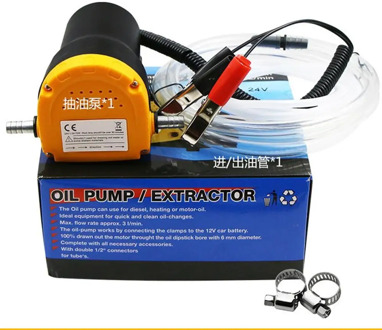 New 60W Car Engine Oil Pump 12V/24V Electric Oil/Diesel Fluid Sump Extractor Fuel Transfer Suction Pump Boat Engine High Quality
