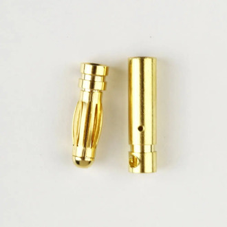 NEW 8.0/3.0 Male Gold Bullet Banana Plug Connectors RC Battery Electronic Hook Professional portable Fashionion