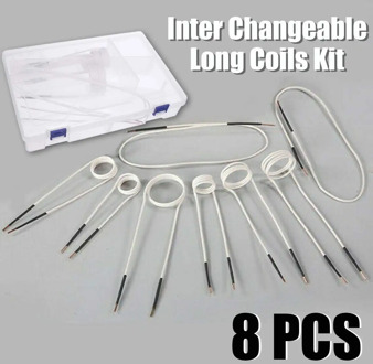 New 8Pcs Mini Magnetic Heater DIY Induction Coils Induction Coil Ductor Magnetic Induction Heater Kit Flameless Heat Accessories