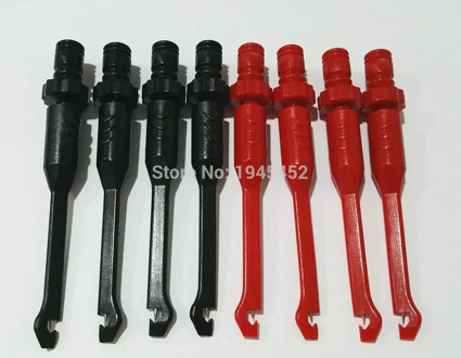New 8pcs Piercing Test Clip with 4mm Banana seat Heavy-Duty Insulation Piercing Probe Automotive test Clip with back probe