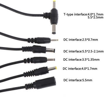New Adapter Output Power Cord DC Male Plug Cable 2.5*0.7/3.5*1.35/4.0*1.7/5.5*2.1mm
