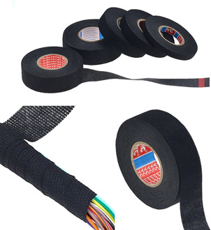 New Adhesive Cloth Tape For Cable Harness Wiring Loom Width 9 / 15/ 19/ 25/ 32 mm Length15M Car Velvet Wiring Harness Tape HOT