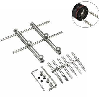 NEW Adjustable Camera Lens Spanner Wrench 3 Tips Flat Opening Open Repair Tool Set For Nikon Canon Sony Pentax Lens Remover