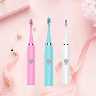 New Adults Electric Toothbrush IPX7 Waterproof Sonic Toothbrush 3 Soft Toothbrush Heads Oral Care Sonic Brush