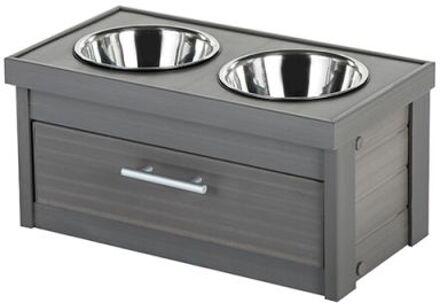 New Age Pet® Piedmont Dinerset - Voer & Drinkbak - Small - Grijs
