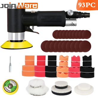 New Air Sander Mini Pneumatic 2"/3" Grinding Machine set for Car Polishing High Speed Buffer Dual Action Orbital Polisher+Sponge