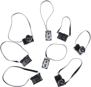 New Arrival 1:12 Dollhouse Miniature Mini Belt Camera Model Doll Accessories Decoration Toy