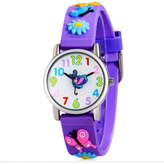New Arrival 3D Silicone Design Student Kids Watch Fashion Children's For Boy Clock Relogio Kol Saati Feminino