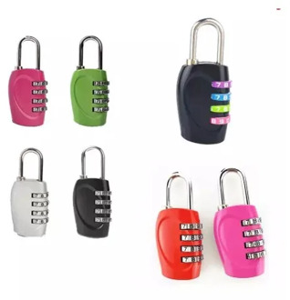 New Arrival 4 Dial Digit Password Lock Combination Suitcase Luggage Metal Code Password Lock Padlock For Toolbox Gym Locker