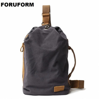 New Arrival Canvas Men Chest Pack Crossbody Bag Casual Travel Rucksack Chest Bag Small Sling Bags Men Shoulder Back Pack LI-2267