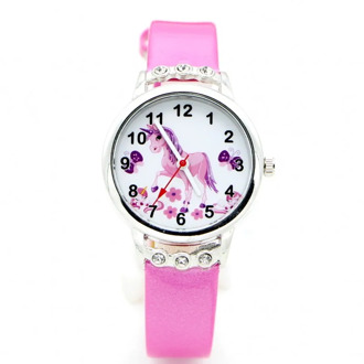 New Arrival Cartoon Women's Kids Children Girls Ladies Wristwatch Quartz Diamond Unicorn Desgin Watches Relogio Kol Saati Clock