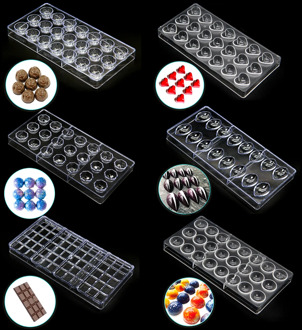 New Arrival Clear Hard Chocolate Mold Maker Polycarbonate PC DIY 21 Diamond Candy Mold Mould Bakeware Wholesale Free Shipping