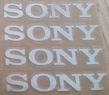 New Arrival Fahion DIY Decoration Blue And Green Luminous Logo stickers for SONY iphone Logo Label Decal