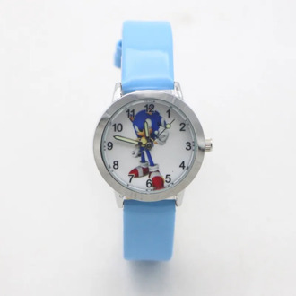 New Arrival Fashion Quartz Kids Cartoon Sonic Lovely Children Student Girls Boys Watches Reloj Mujer Kol Saati Feminino