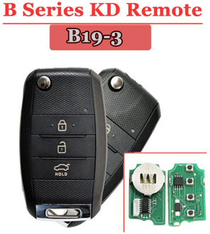 New Arrival Free shipping B19-3 KD remote 3 Button Remote Key for URG200/KD900/KD200(1 piece)