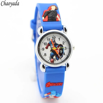 New Arrival High Quality 3D Cartoon Lovely Boys Children Students Quartz Wristwatch Kids Watch Relogio Montres Kol Saati