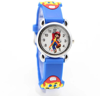 New Arrival High Quality 3D Cartoon Super Mario Doll Watch Children Kids Girls Boys Students Quartz Wristwatches Supermario