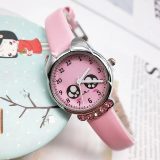 New Arrival High Quality Cute Chinese Cat Kids Children Quartz Jelly Boys Girls Students Watch Clock Relogio Kol Saati