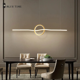 New Arrival Modern Led Pendant Light 110v 220v Hanging Lamp Pendant Lamp for Dining room Kitchen Living room 100CM Indoor Lights