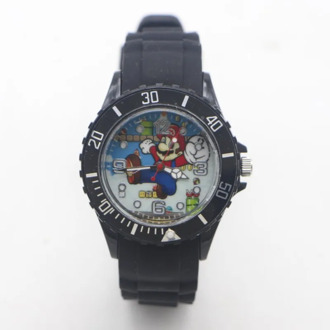 New Arrival Super Mario Silicone Quartz Kids Watch Sports Fashion Boy Students Children Relogio Kol Saati Clock