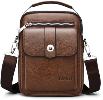 New Arrival Vintage PU Leather Casual Bag Designer Crossbody Bag Men High Quality Messenger Fashion Travel PU Leather Bag