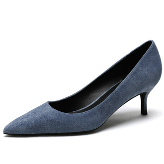 New Arrivals Quality Soft Kid Suede Leather Woman Shoes Pointed Toe Shoes Woman Pumps Office Lady Shoes Big Size 34-43 N0026