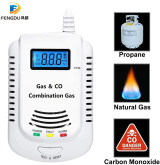 New Arrived 2in1 lpg Combine Co&Gas Detector Pressure Sensor Alarm,Multi Gas Leakage Detector,CO Gas Detector