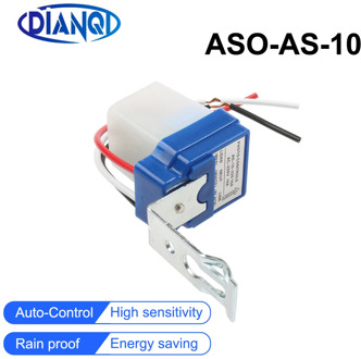 New AS-10 10A Photoswitch Sensor Switch Auto On Off Photocell Street Light Control AC/DC universal 12V 24V 220V
