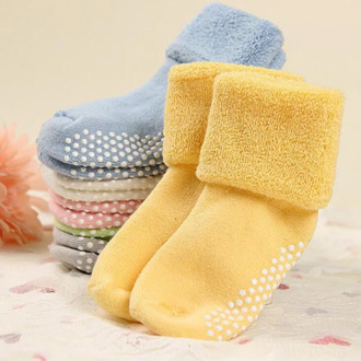 New autumn and winter thick baby toddler socks cotton non-slip baby floor foot socks