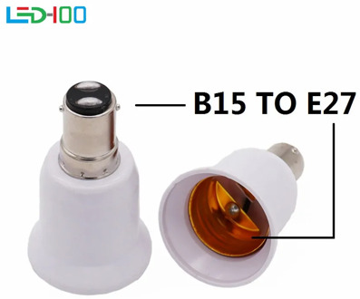 NEW BA15D TO E27 Adapter Conversion Socket High Quality Material Fireproof Material B15 TO E27 Socket Adapter Lamp Holder
