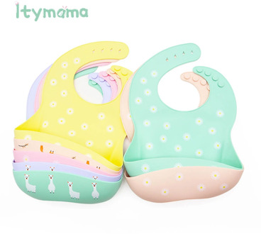 New Baby Bibs Cartoon Silicone Bib For Baby Feeding Saliva Towel Waterproof Soft Adjustable Kids Breastplate BPA Free Baby Stuff