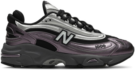 New Balance 1000 Sneakers Dames - Zwart - Maat 39.5 - Leer Black