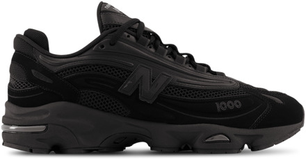 New Balance 1000 Sneakers Dames - Zwart - Maat 39.5 - Leer Black